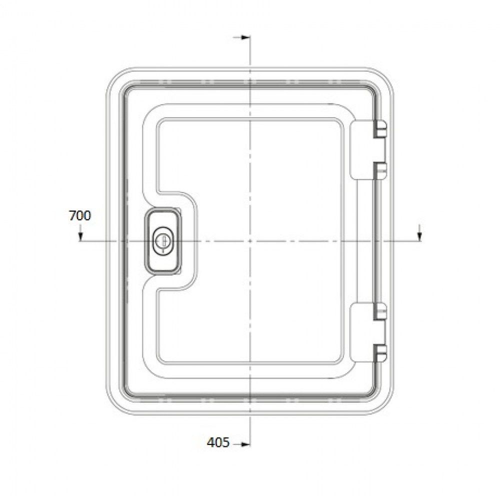 Dometic SK4 70 x 40,5 cm Serviceklappe