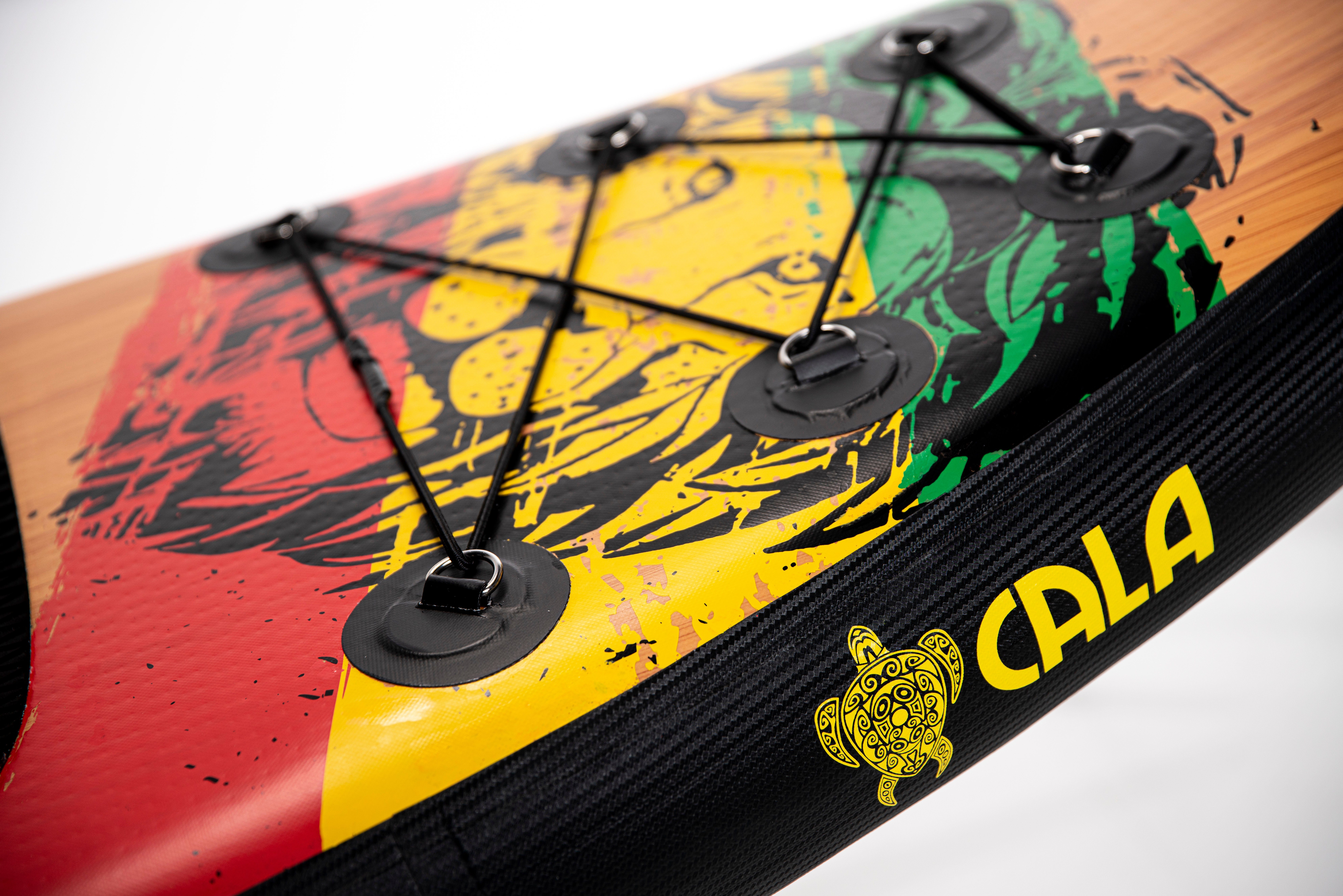 CALA SUP-Board IKATERE, robustes SUP- Board aufblasbar, (Komplett-Set, SUP BOARD inkl. Board Bag, Pumpe, Vollcarbon-Paddel, Reparatur Kit), Speziell für: Ausdauertraining und die offene See
