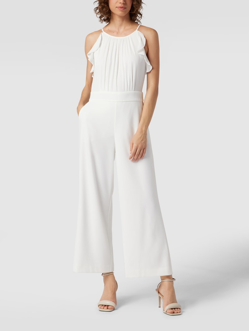 Jumpsuit mit Spaghettiträgern in offwhite