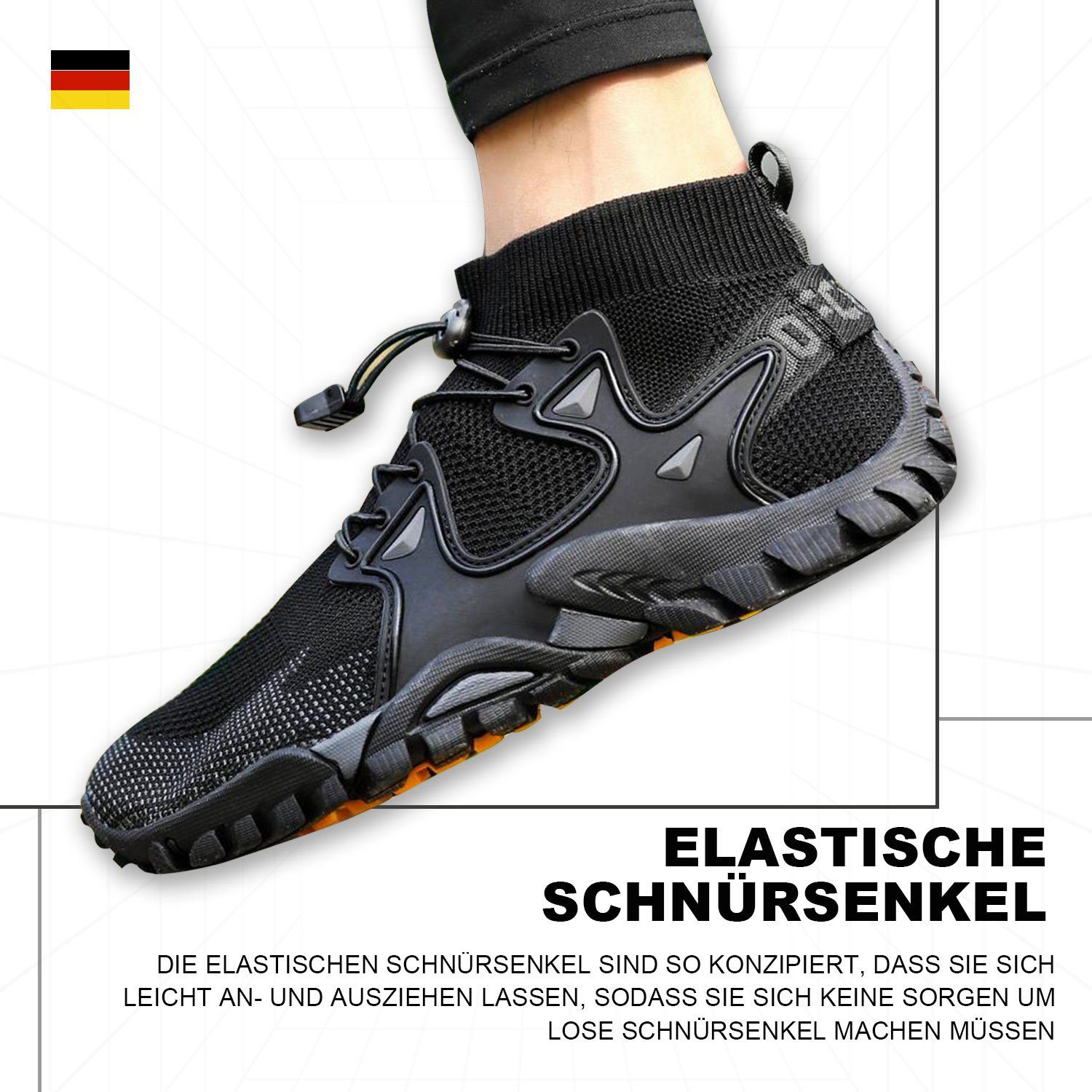 MAGICSHE Wasserschuhe Minimalschuhe mit extrem biegsamer Laufsohle Barfußschuh Geeignet für die Maschinenwäsche von Fitnessschuhen