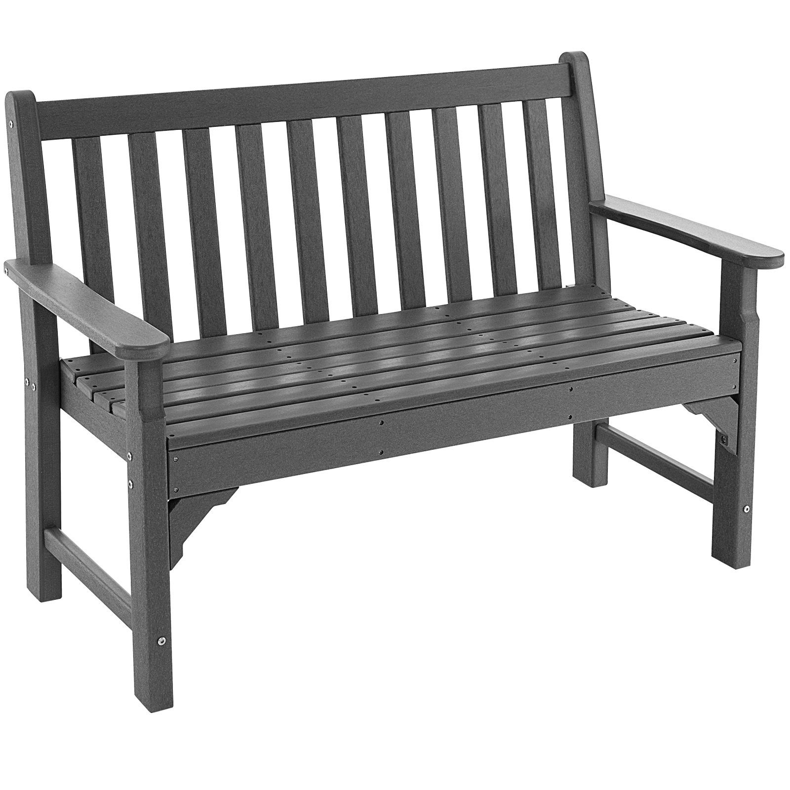 COSTWAY Gartenbank 2-Sitzer Sitzbank, 126 x 60 x 90 cm, bis 320kg