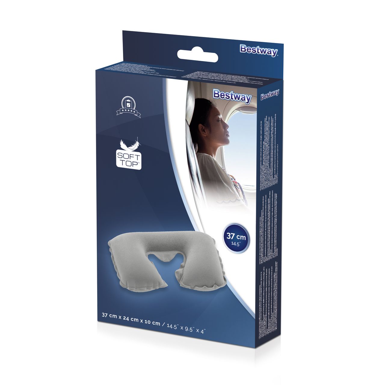 Bestway Reise-Nackenkissen 37 x 24 x 10 cm, sortiert