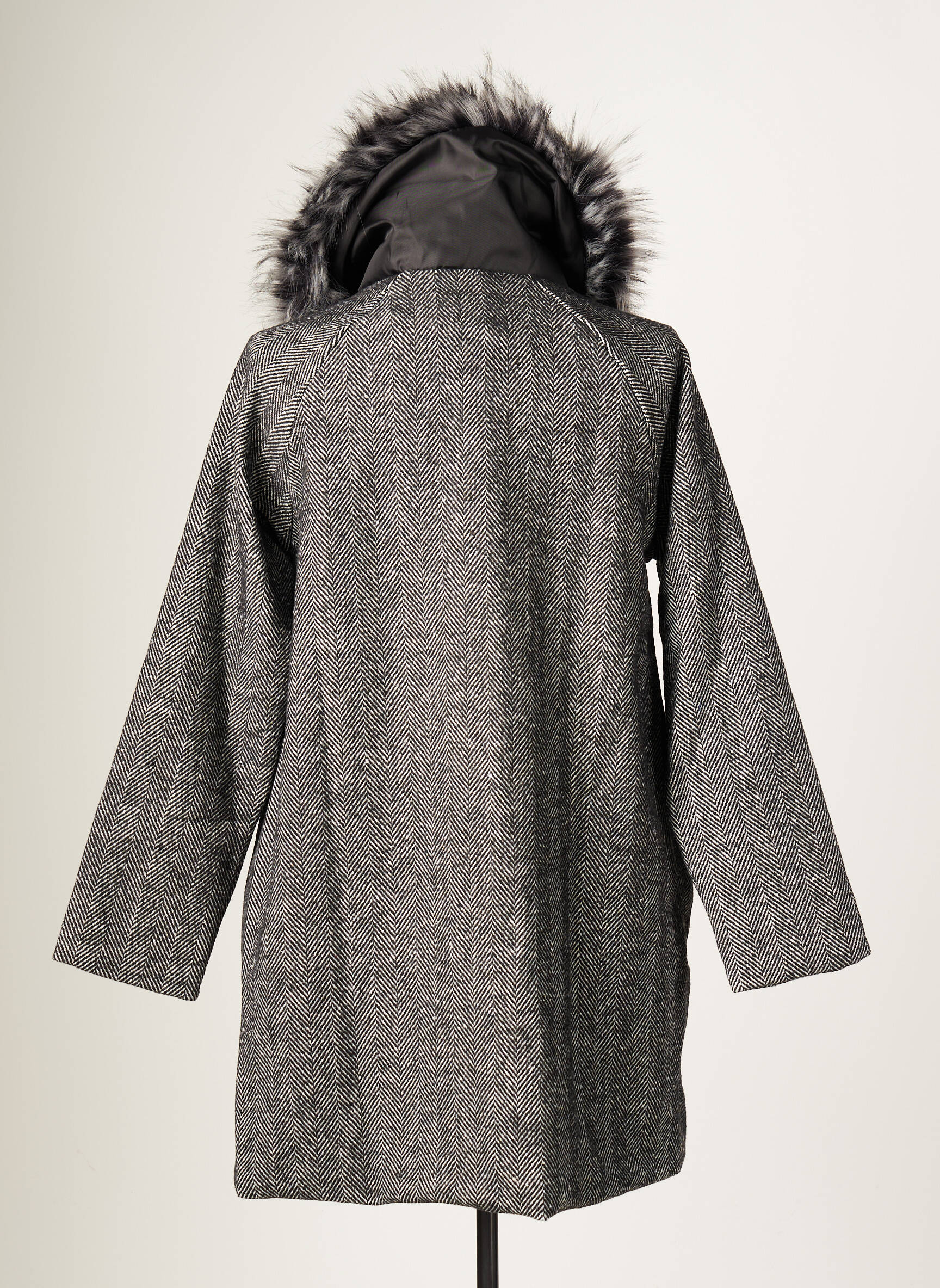 Blanc Boheme Manteaux Longs Femme couleur gris