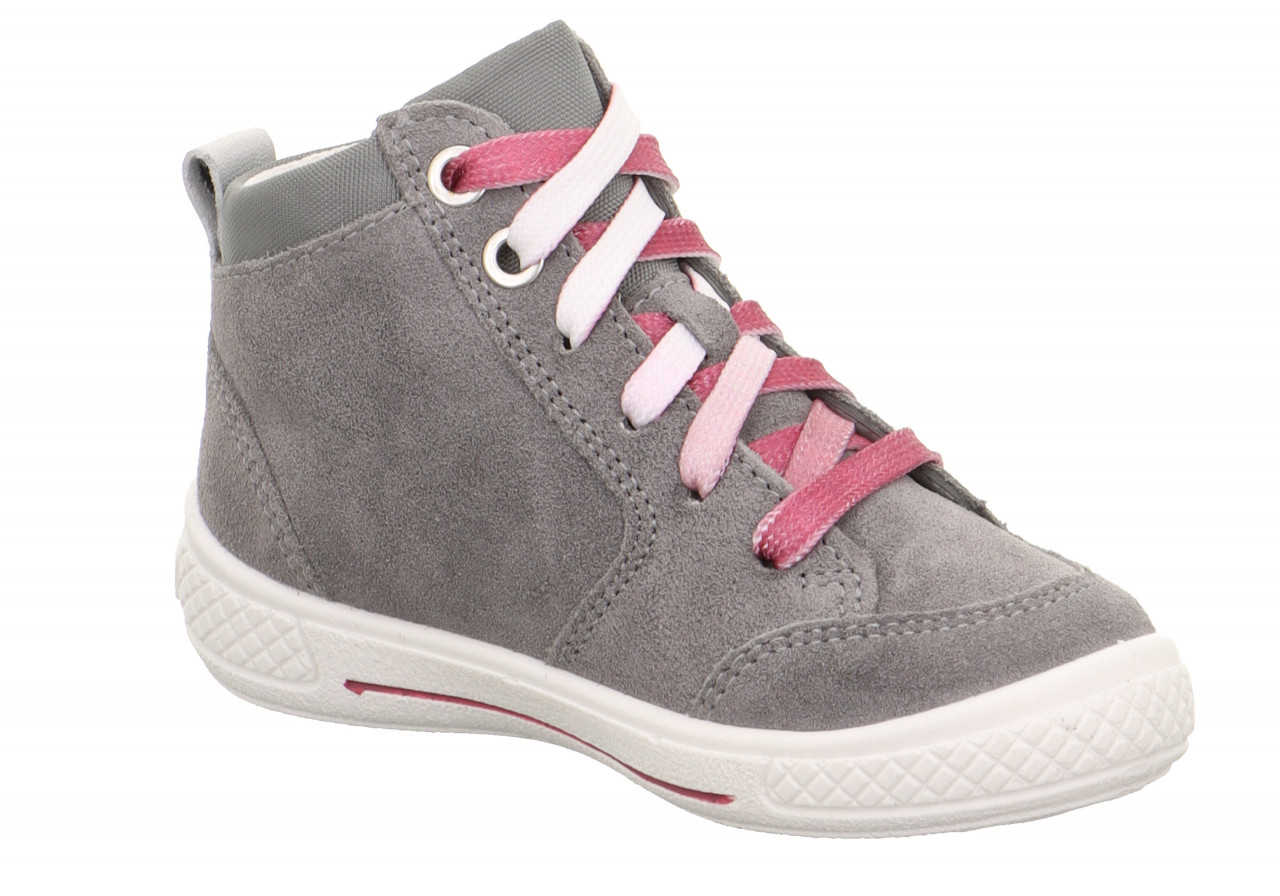 TENSY - Hellgrau Sneaker high mit Reißverschluss