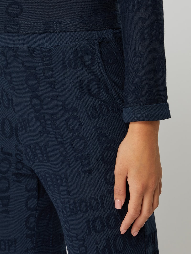 Lounge-Hose aus Viskose-Baumwoll-Mix Modell 'Urban Perfection' in marineblau