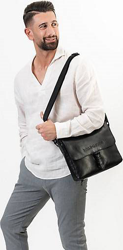 FARMHOOD Memphis Aktentaschen Messenger Leder 32 cm