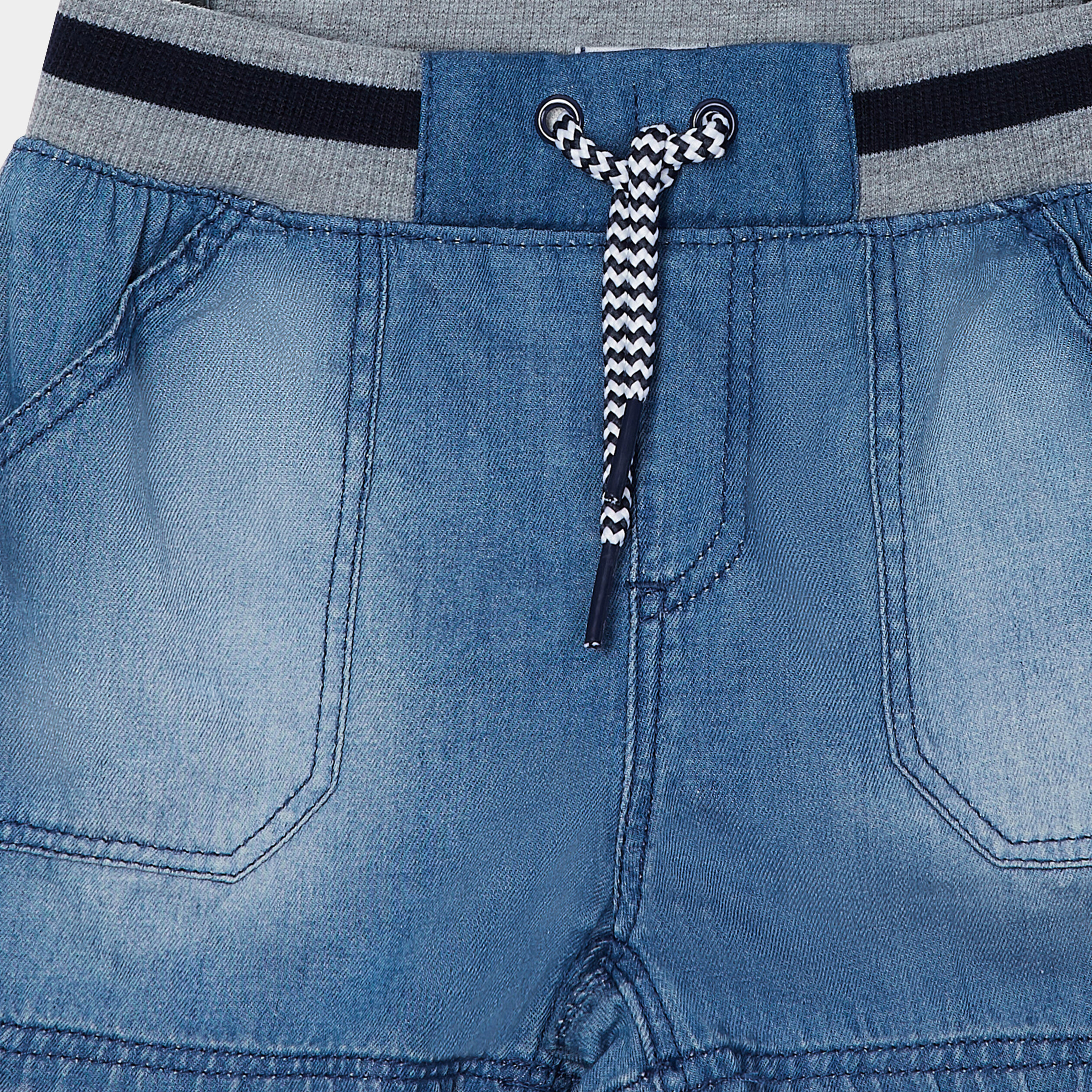 Short droit en jean denim double stone bébé garçon | La Halle