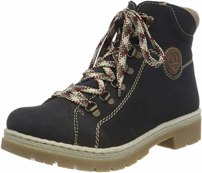RIEKER Schnür-Stiefeletten blau