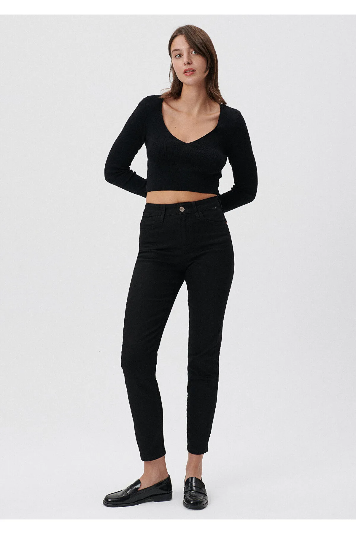 Mavi  Cindy 90er Schwarze Jeanshose -100277-82292