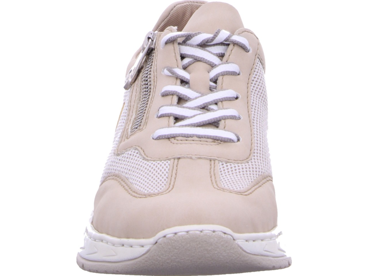 RIEKER Freizeit Schnürer beige FSK Damen Halbschuhe