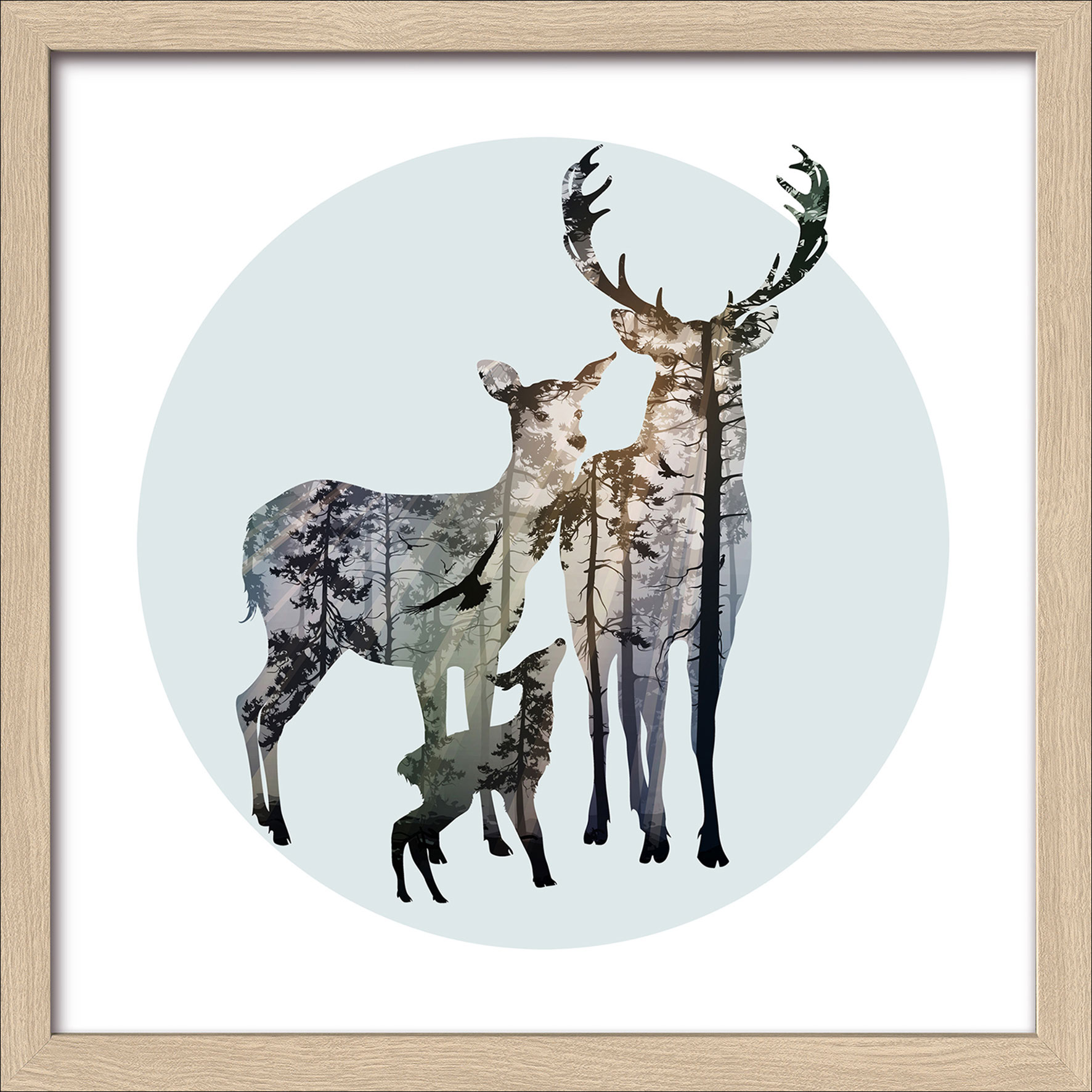 Pro ArtKunstdruck gerahmt 28x28cm