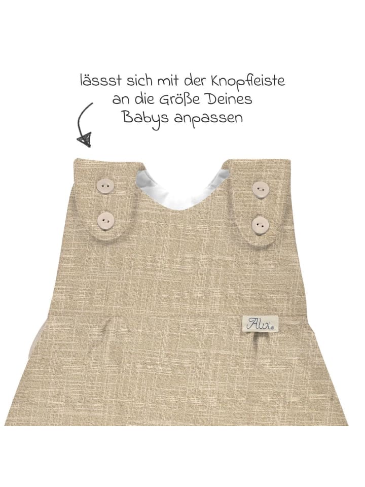 Alvi Baby-Mäxchen Außensack - Slub Muslin - Gr. in braun günstig kaufen