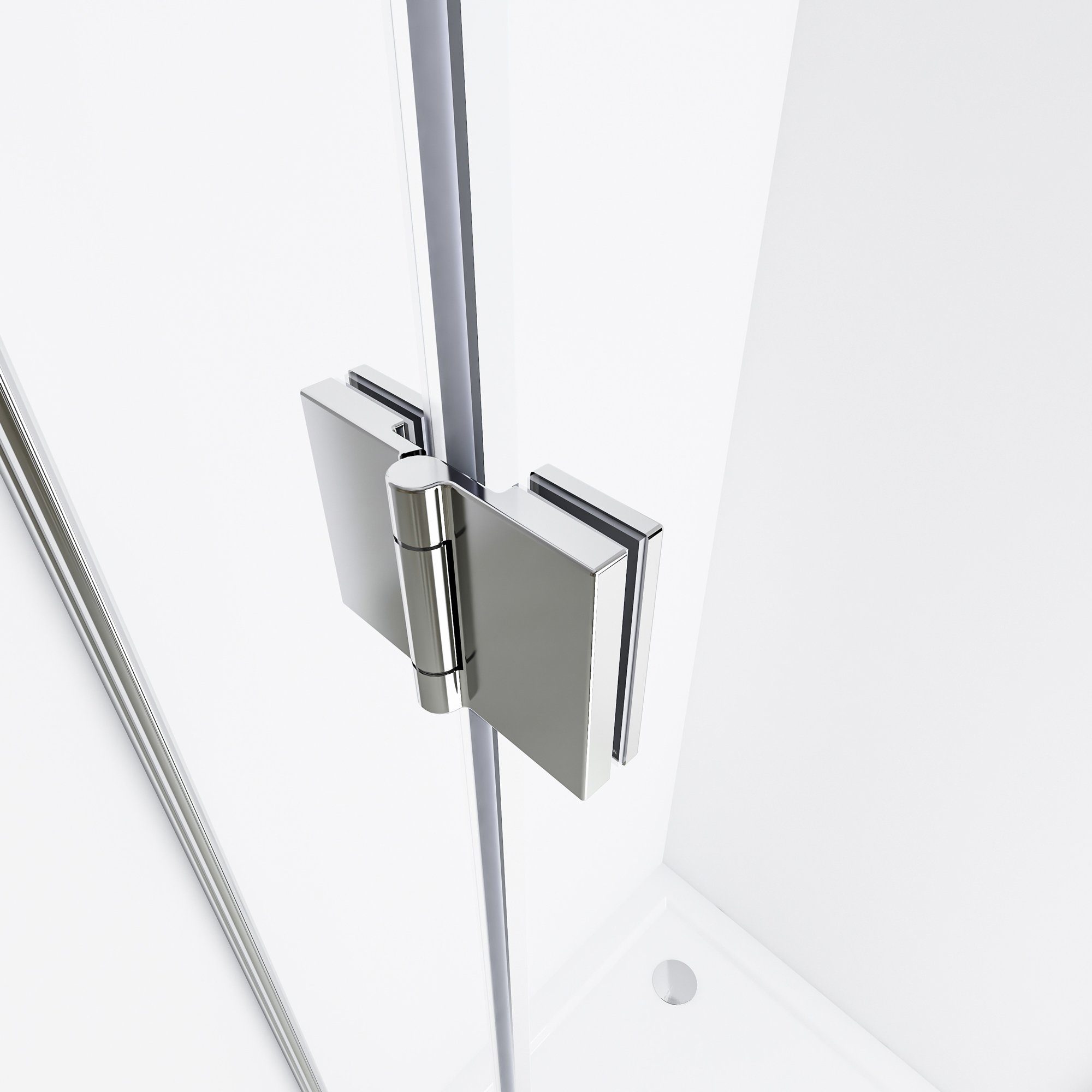 Boromal Badewannenaufsatz Duschwand für Badewanne Badewannenfaltwand 3-teilig faltbar mit NANO, Einscheibensicherheitsglas, Sicherheitsglas nach EN 12150, Easy-Clean Oberflächenbeschichtung