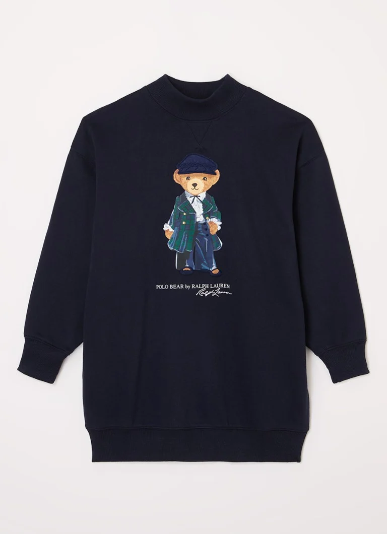 Rochie tricotată cu imprimeu logo Ralph Lauren