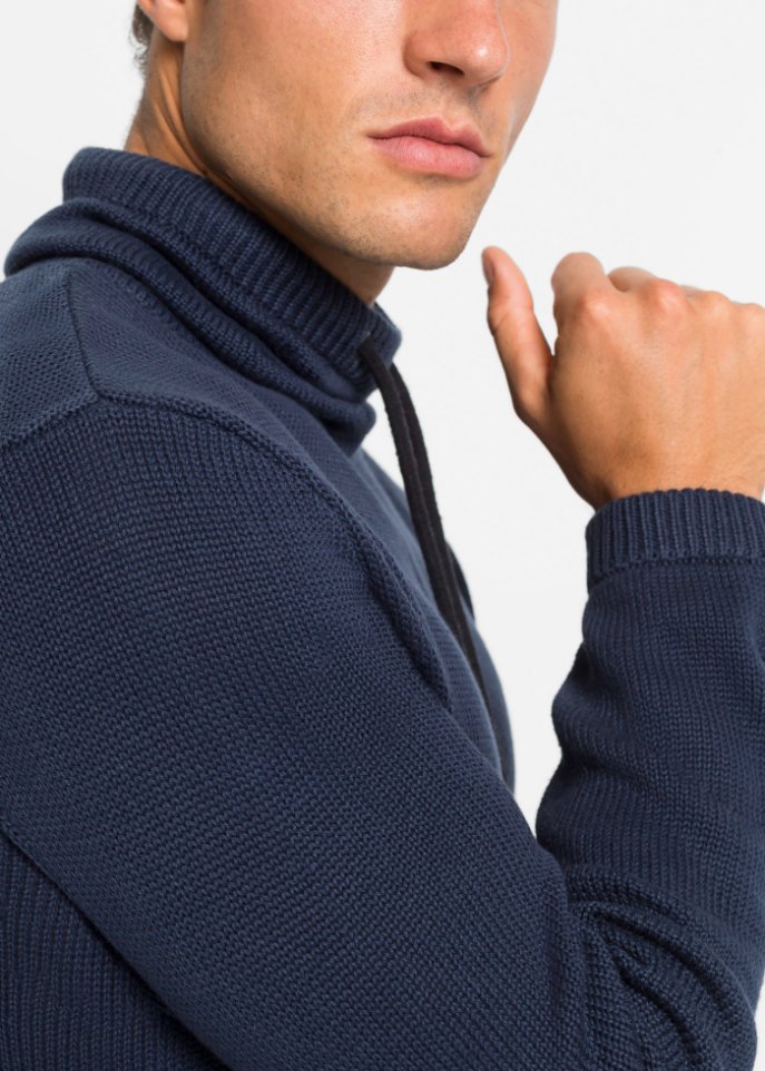 Pullover mit Schalkragen