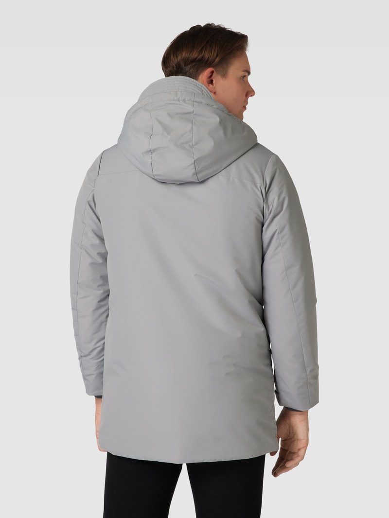 Parka mit Brusttasche Modell 'CARL' in hellgrau