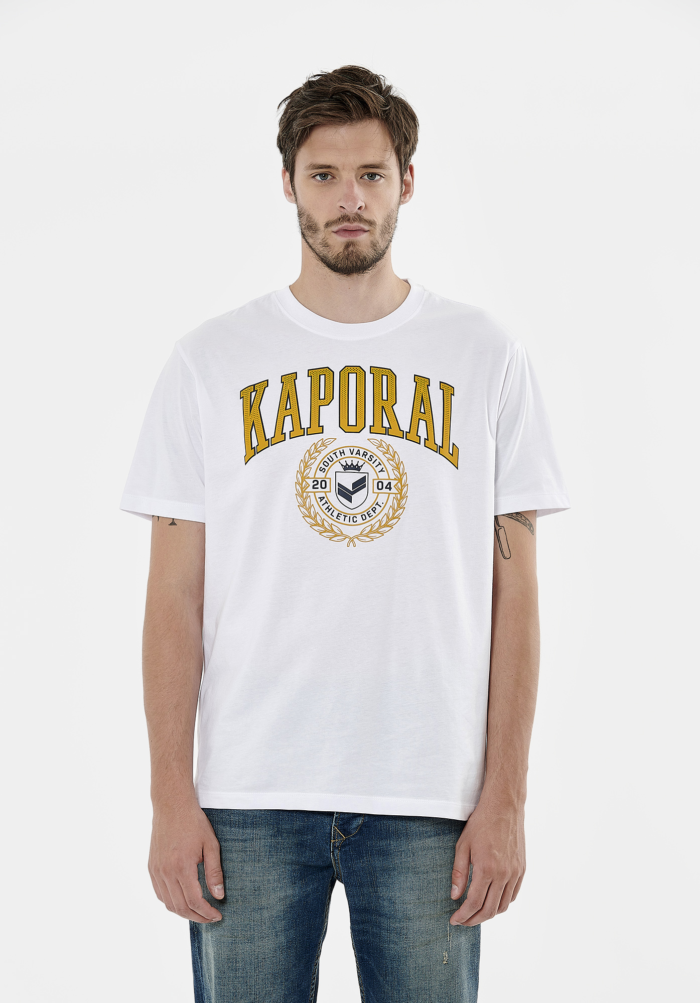 ROBIN  T-shirt blanc homme 100% coton