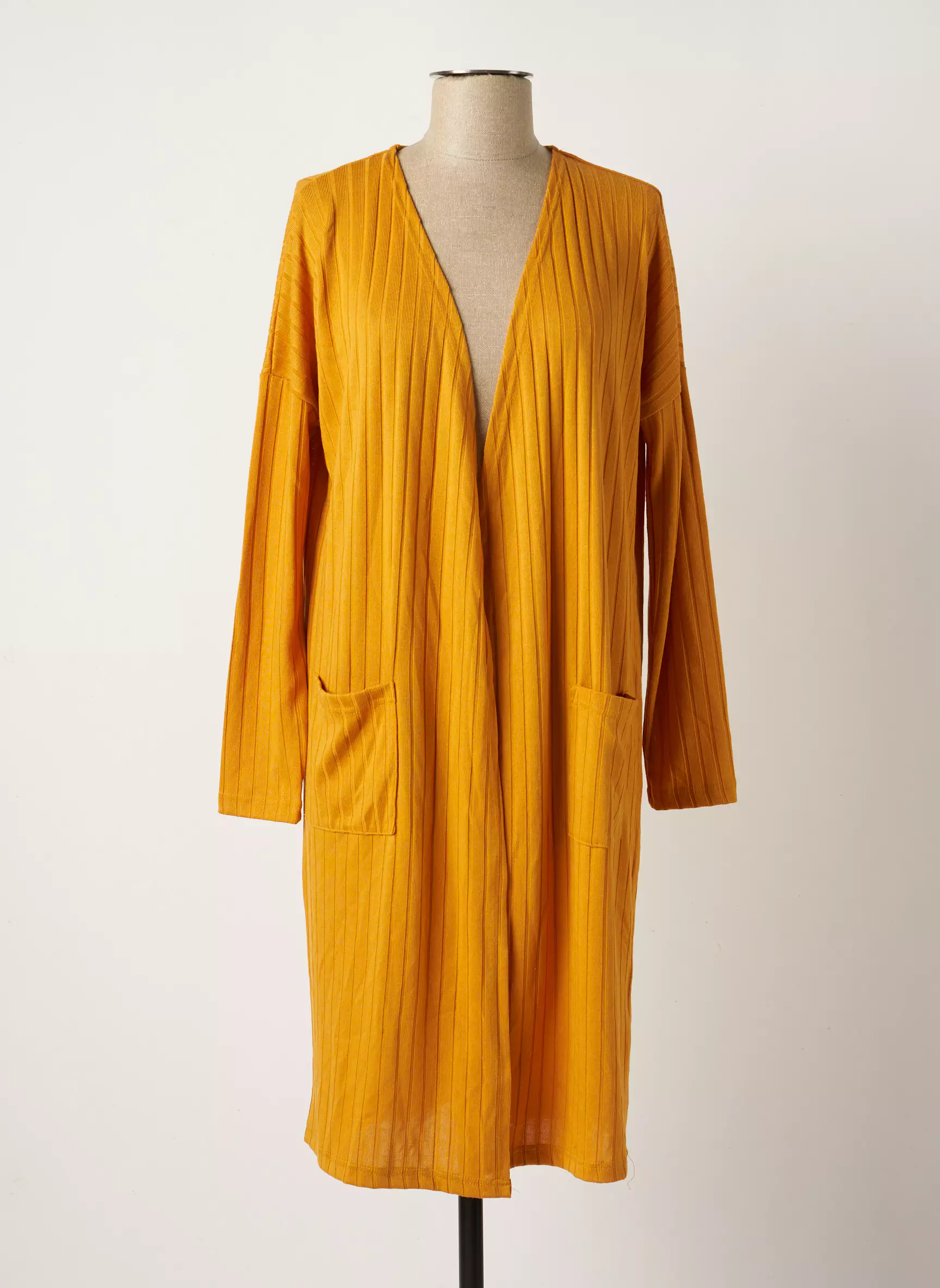 Noisy May Cardigans Femme couleur jaune