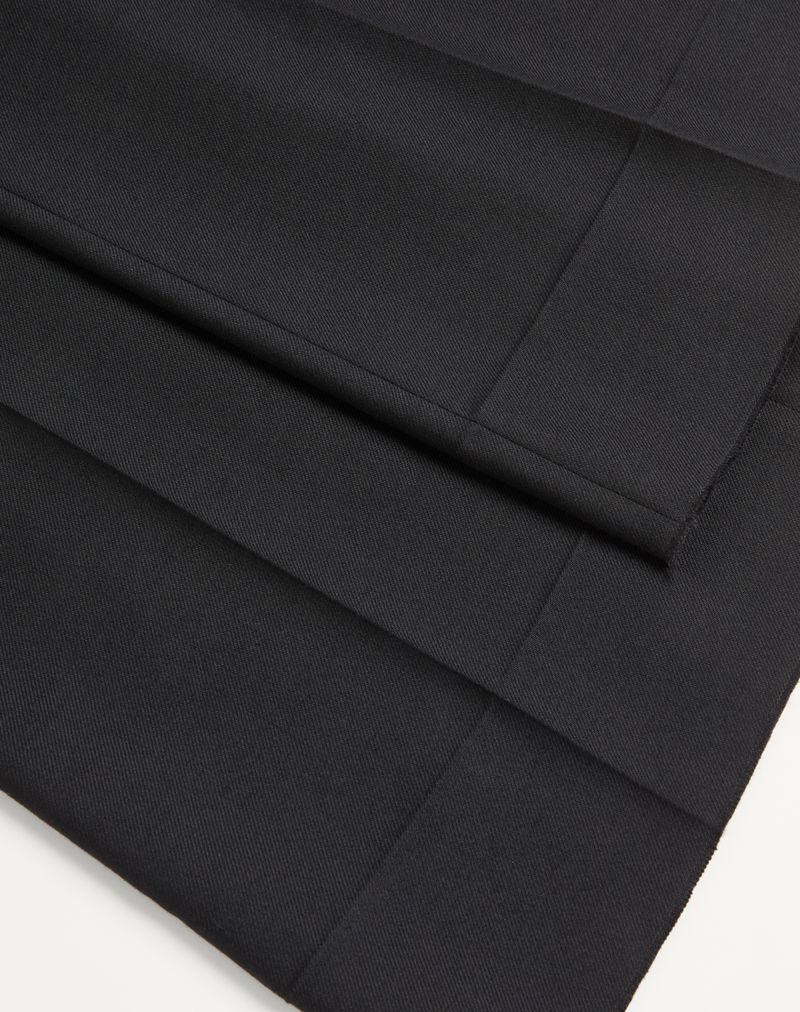 Valentino nylon gabardine broek met strijkplooi