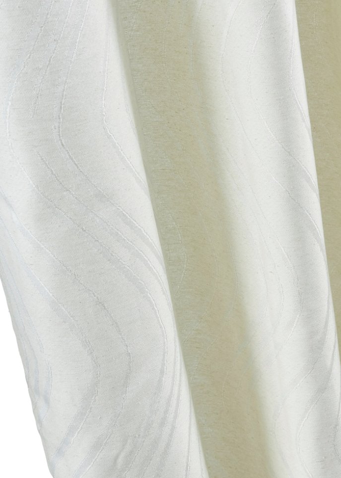Jacquard Vorhang mit Wellenmuster (1er Pack)