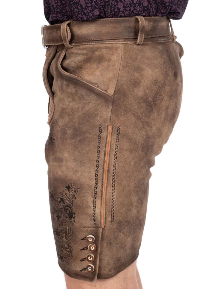 MADDOX Lederhose ALTREI in hellbraun günstig kaufen