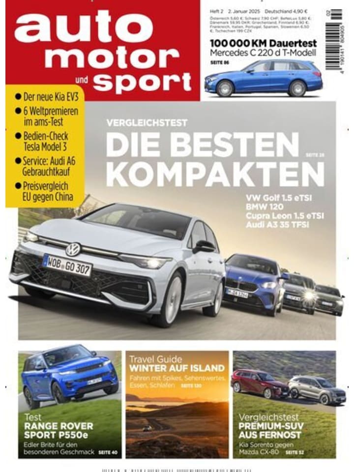 Hubert Burda Media 13 x AUTO MOTOR UND SPORT Zeitschrift (Gutschein für Halbjahres Abo)  günstig kaufen onesize