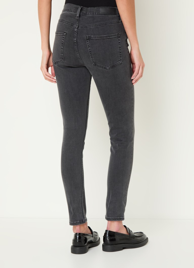 Blugi French Connection cu talie înaltă și croială elastică și skinny pe picioare