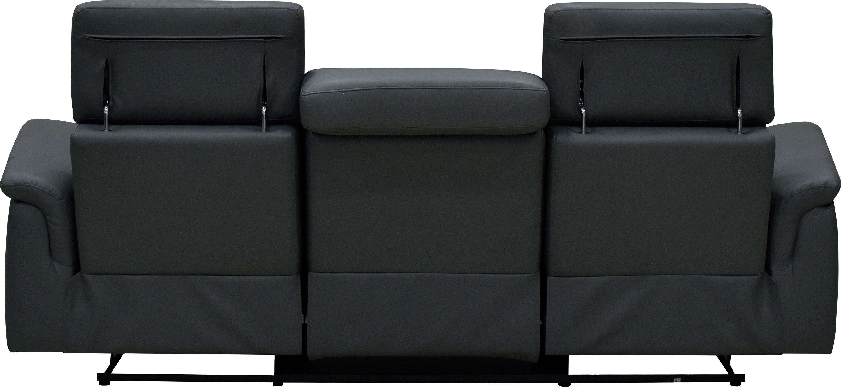 Places of Style 3-Sitzer Pareli, mit 2x Relaxfunktion, Kopfteilverstellung, dimmbare LED Beleuchtung