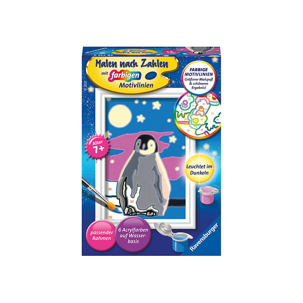 Malen nach Zahlen - Kleiner Pinguin