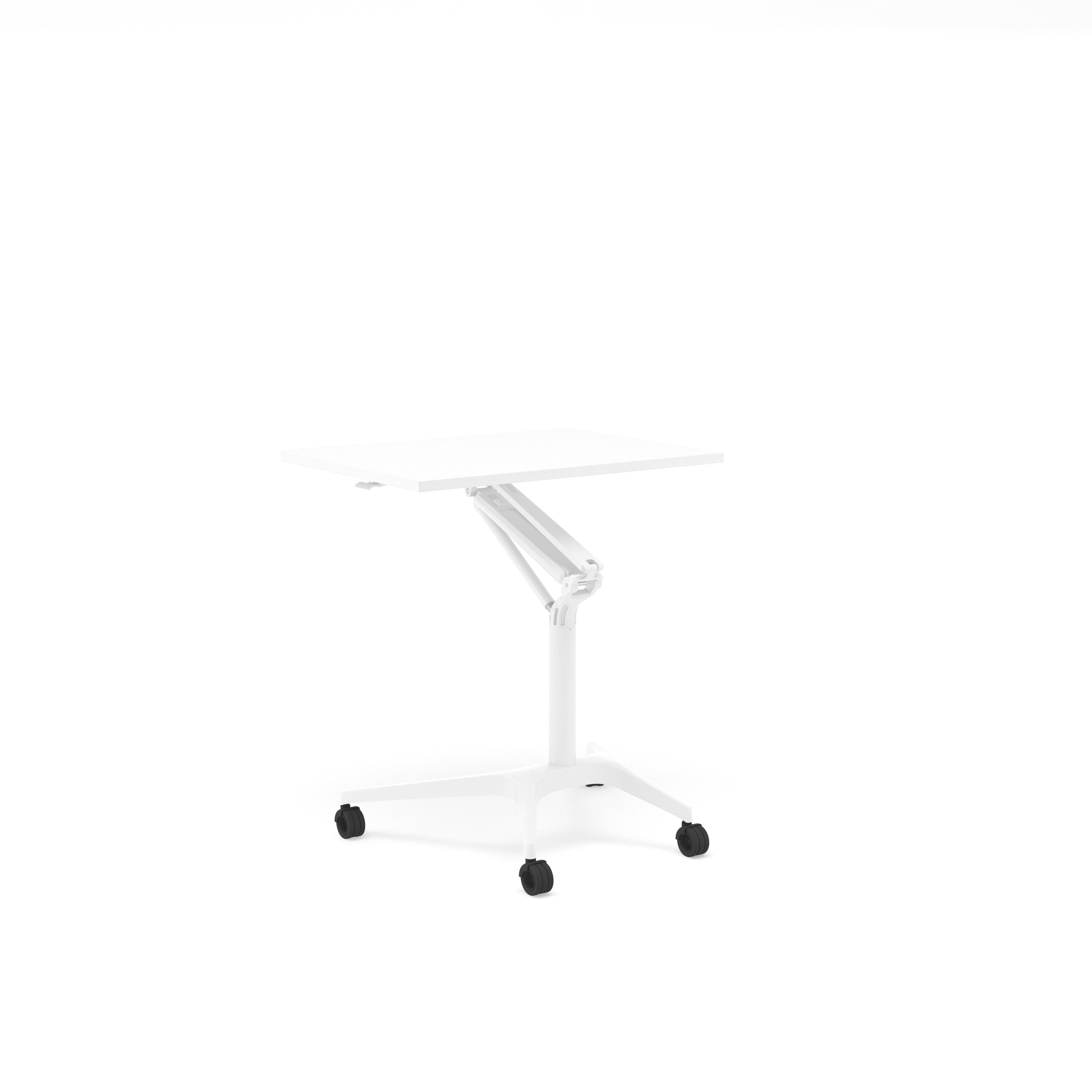 Actiforce Stehtisch BringAlong Gasfedertisch FLEXI (höhenverstellbar durch Gasfeder, ergonomischer & flexibler Schreibtisch), Tischplatte: 80*67 cm