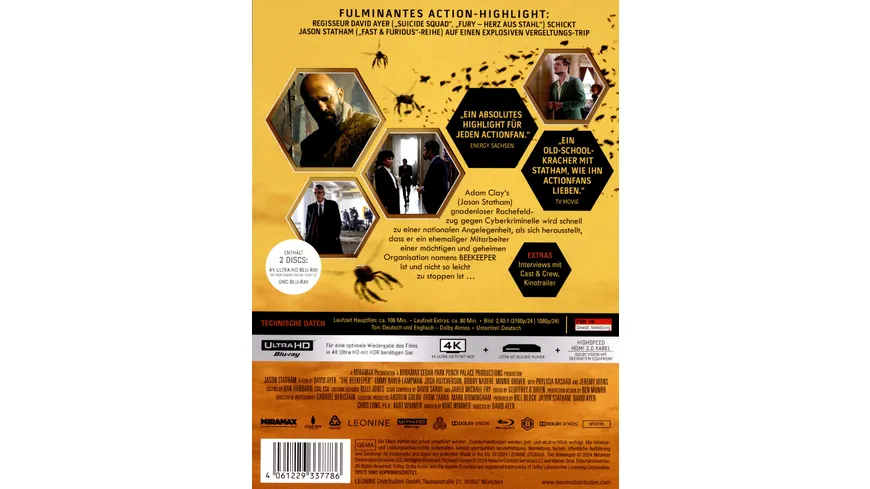 The Beekeeper  (4K Ultra HD) (+ Blu-ray)