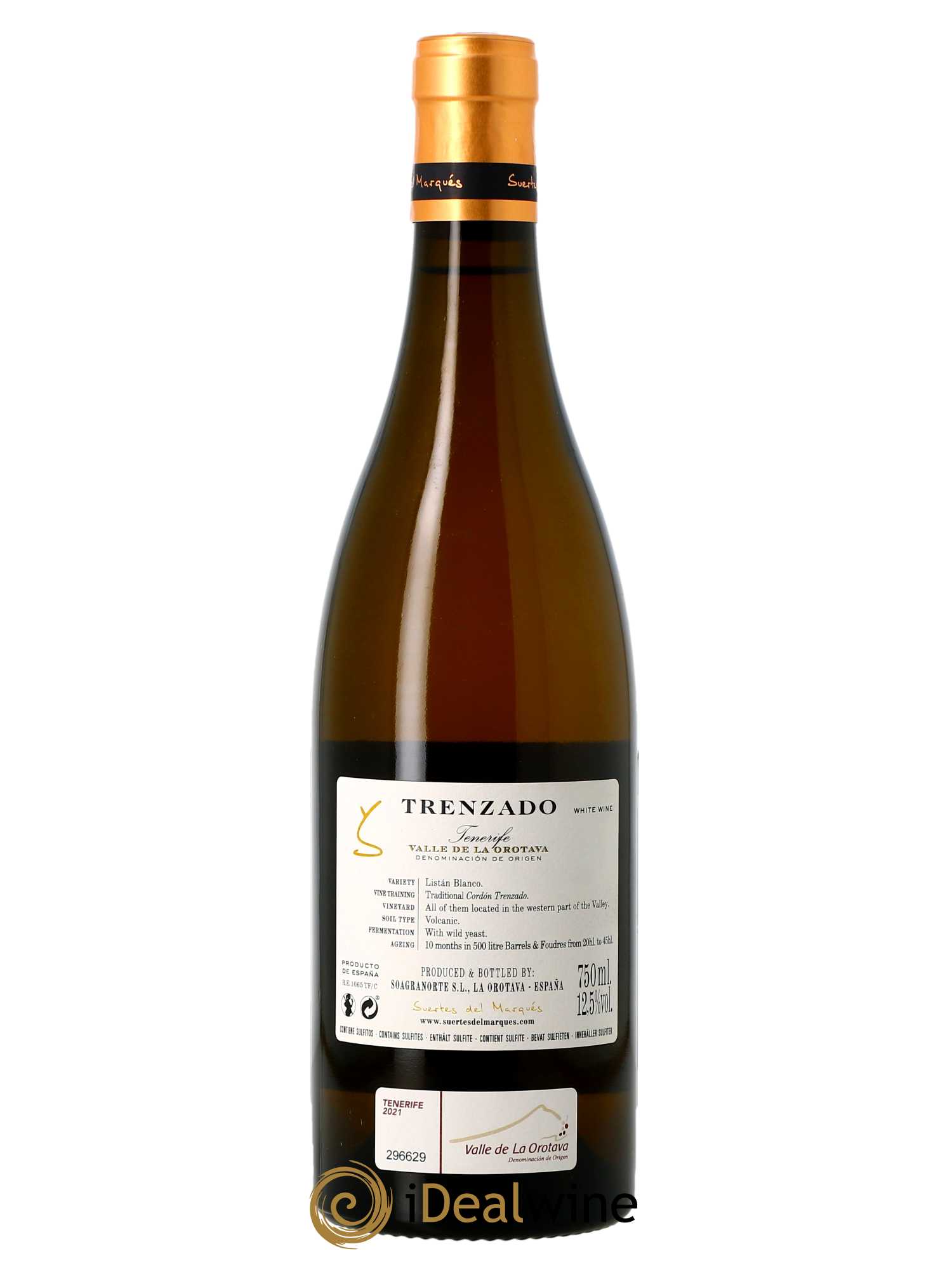 Valle de la Orotava Suertes del Marqués Trenzado  2021 - Lot de 1 Bouteille