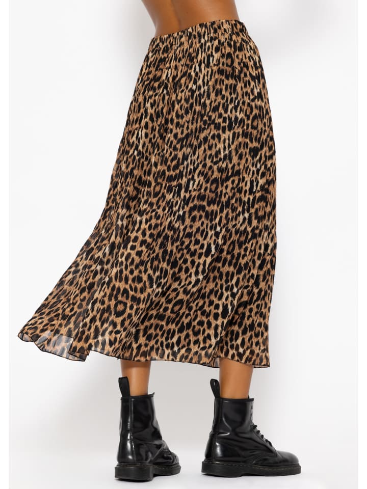 SASSYCLASSY Chiffon Rock in Braun günstig kaufen