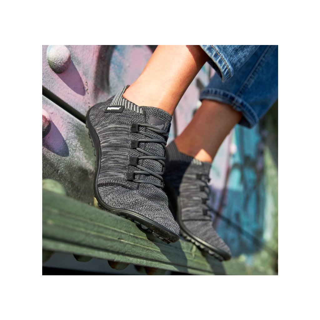 Leguano Beat Anthrazit Barfussneakers