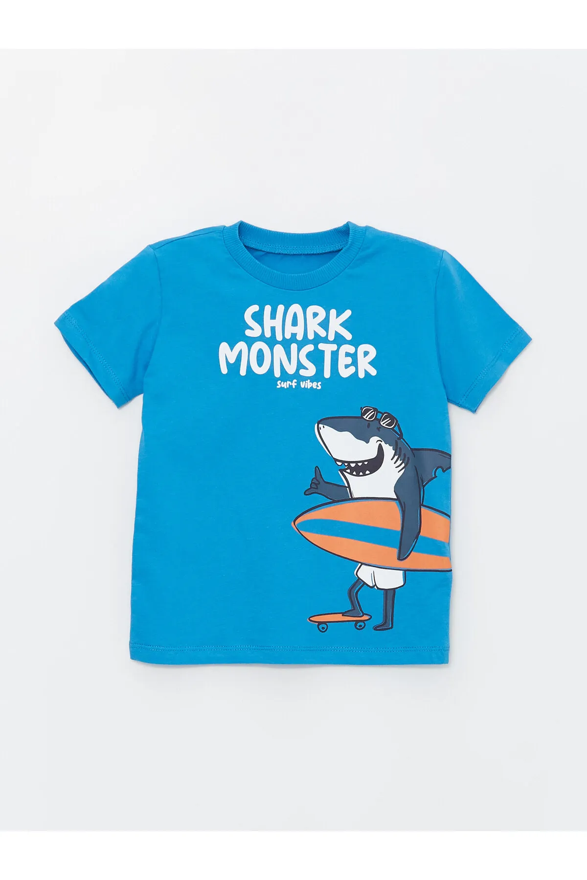 LC Waikiki  Bedrucktes T-Shirt und Shorts für Babys mit Rundhalsausschnitt, 2er-Set