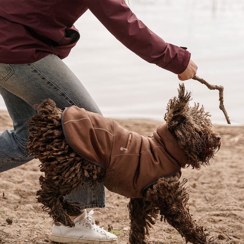 Hurtta Bare Softshell-Hundejacke Chocolate