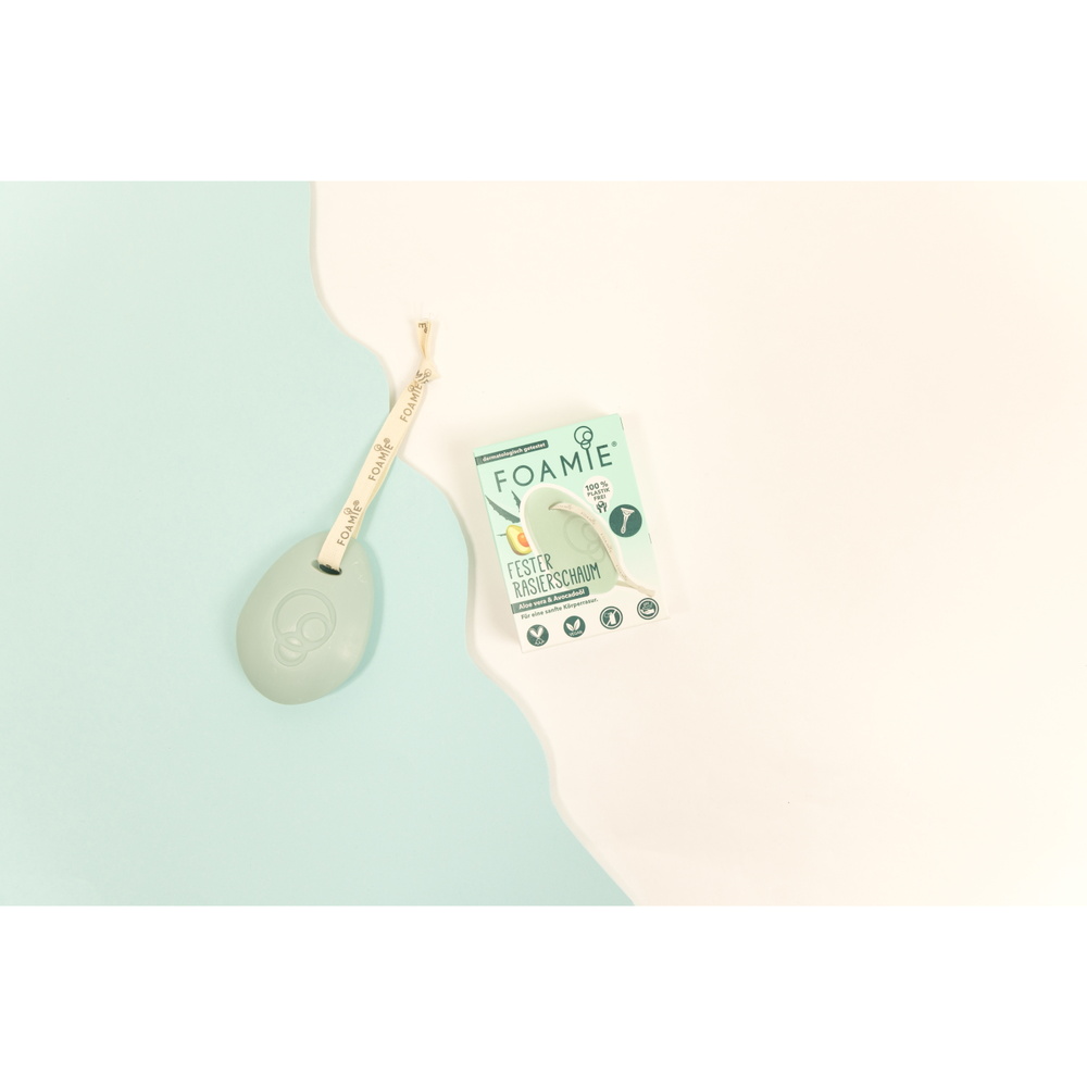Foamie Solid Shaving Bar Aloe You Very Much  /Shave The Date Mousse de rasage - Aloe You Mery Much /Shave The Date