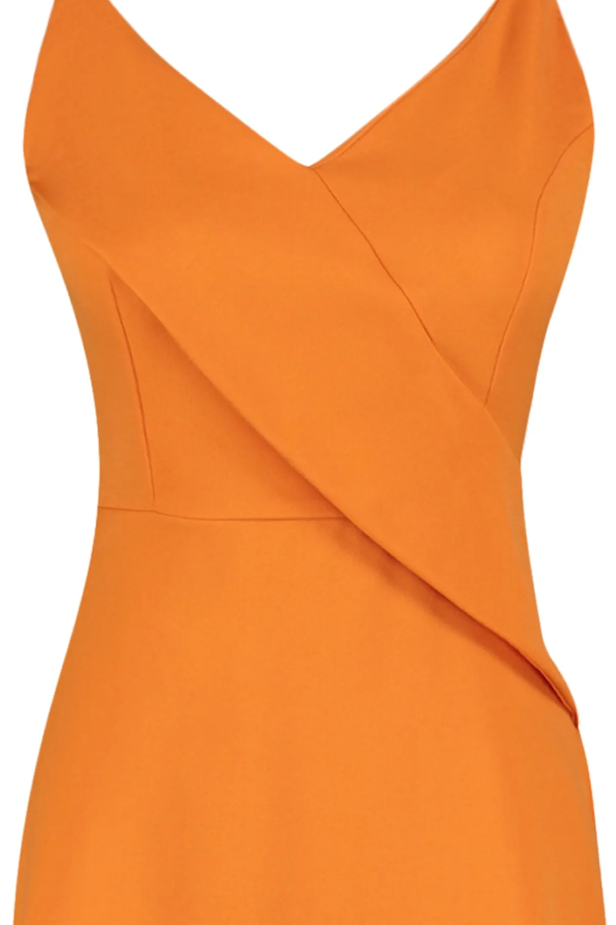 Trendyol Collection  Orangefarbenes A-Linien-Minikleid mit gewebtem Volant TWOSS20EL1123