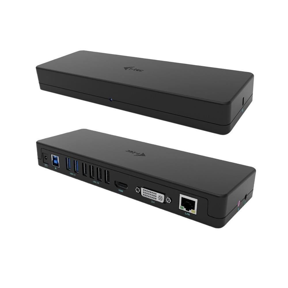 I-TEC Laptop-Dockingstation USB 3.0 / USB-C Dual Display Docking Station HDMI DVI + VGA