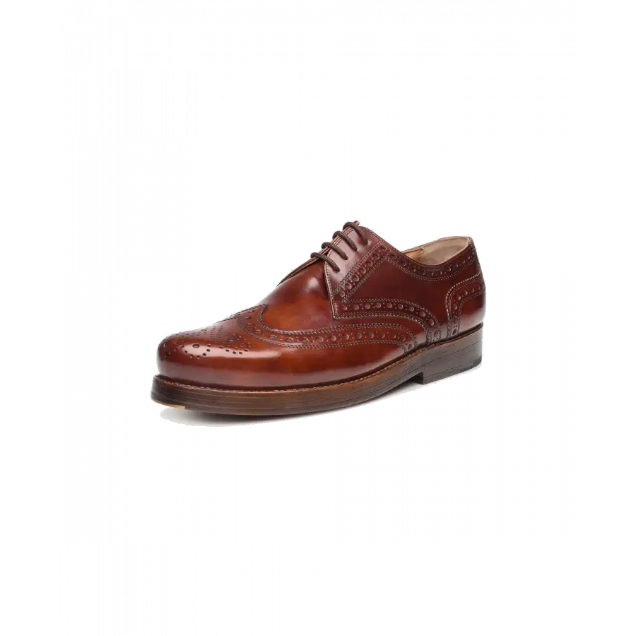 Heinrich Dinkelacker - Businessschuhe Derby RIO FULL-BROGUE TC Kalbsleder - braun