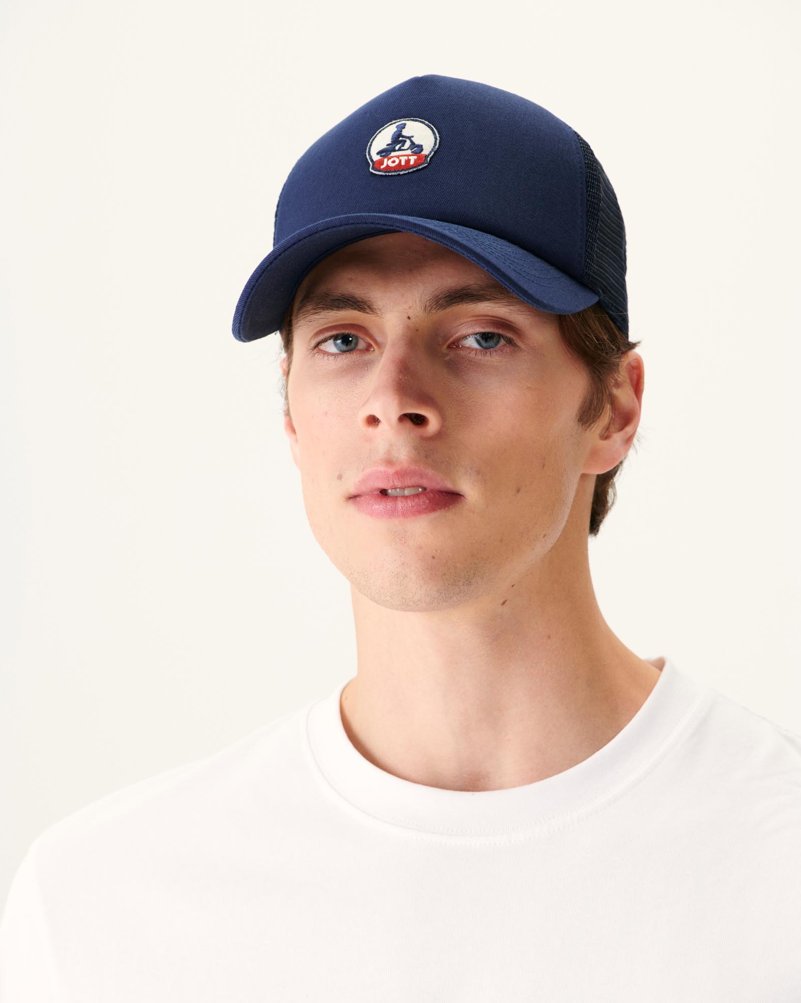 Casquette en coton et mesh Marine Rise