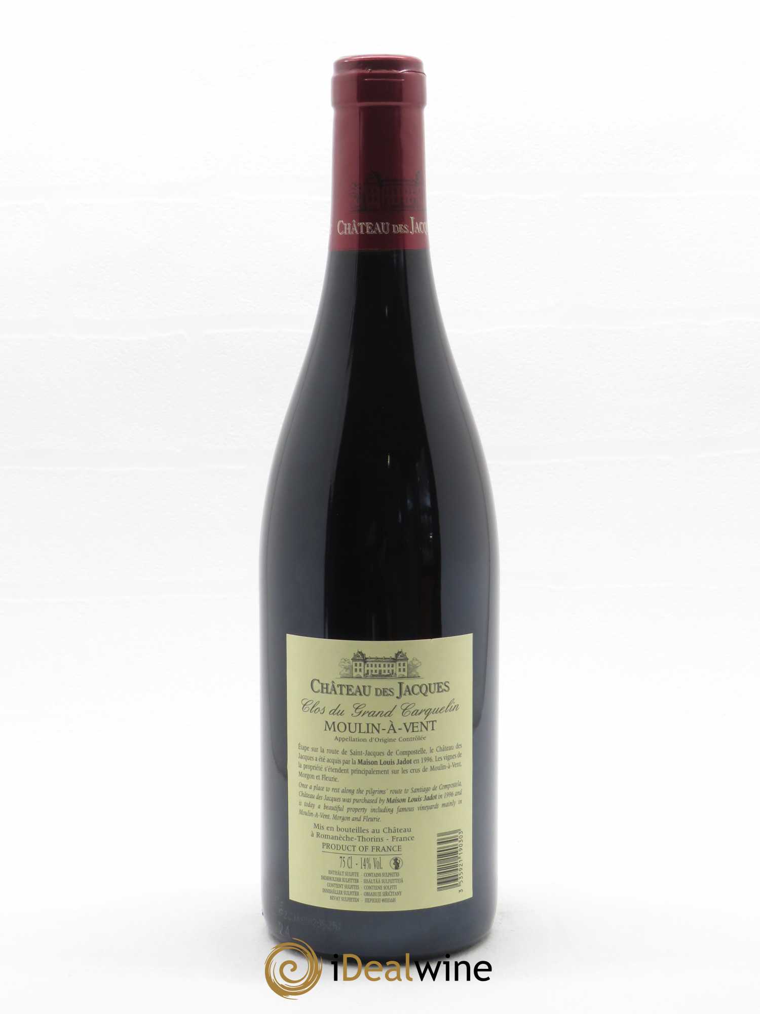 Moulin à Vent Clos du Grand Carquelin Château des Jacques  2020 - Lot de 1 Bouteille