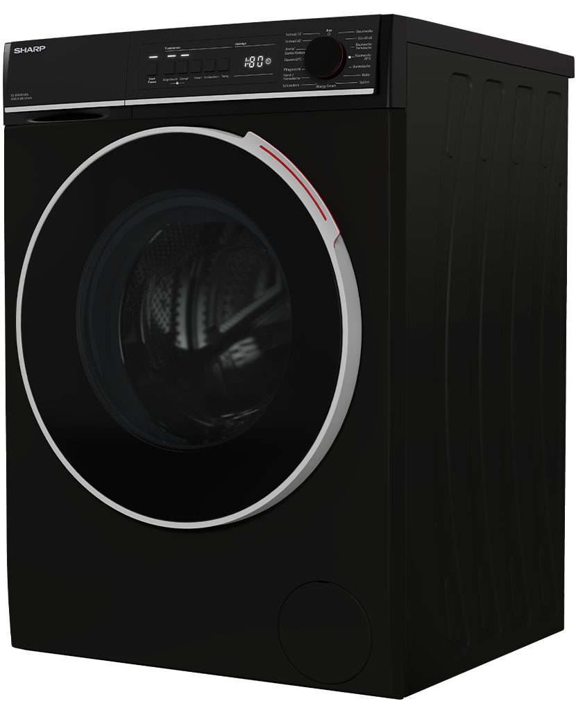 Sharp Waschmaschine ES-BRO014BA-DE, 10,00 kg, 1400 U/min, AllergySmart, EcoLogic