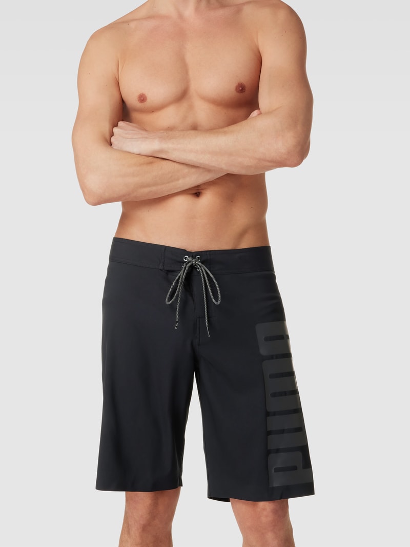 Badehose mit Schnürverschluss in schwarz