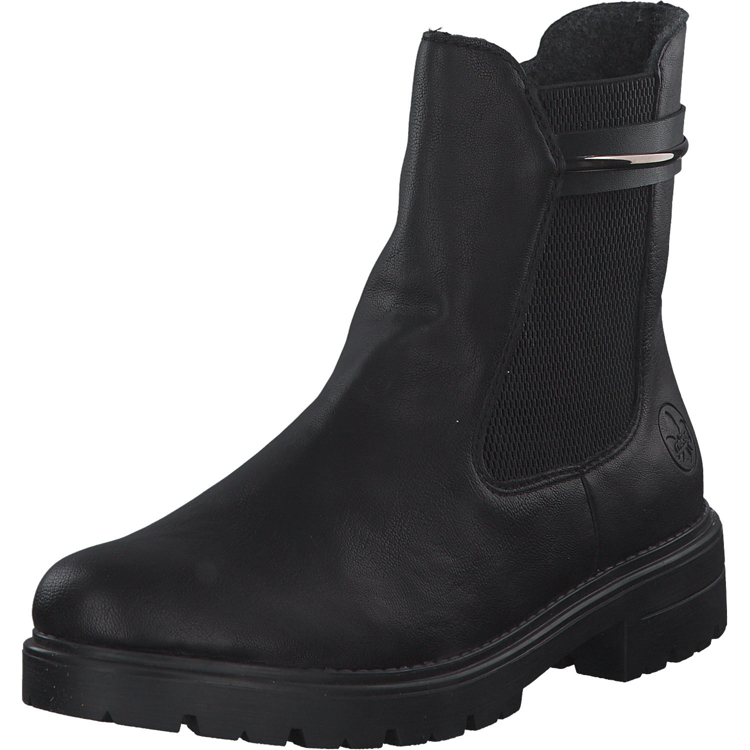 Rieker Z2852, Stiefeletten, Damen, schwarz/schwarz/schwarz
