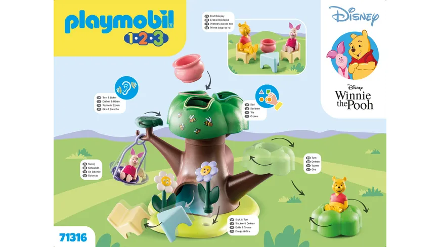PLAYMOBIL 71316 1.2.3 & : Winnies & Ferkels Baumhaus