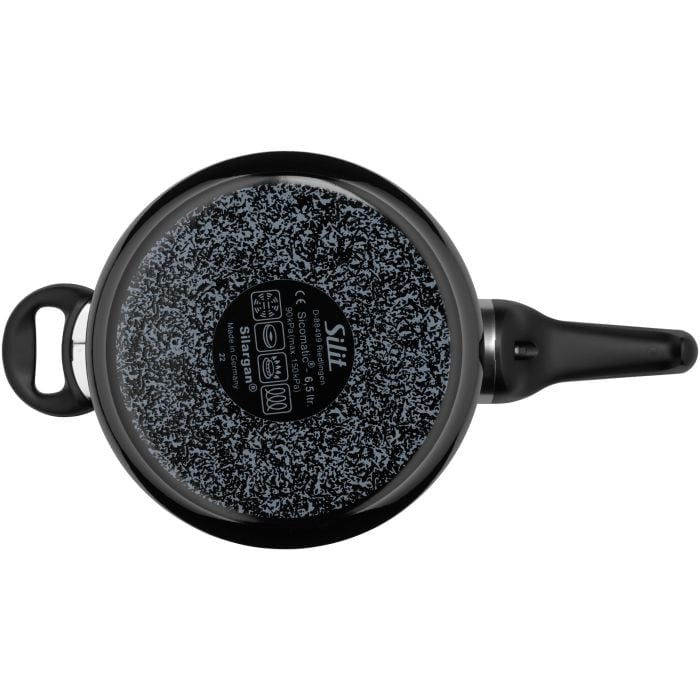 Silit Silargan® Sicomatic t-Plus Schnellkochtopf 6,5 l, Black