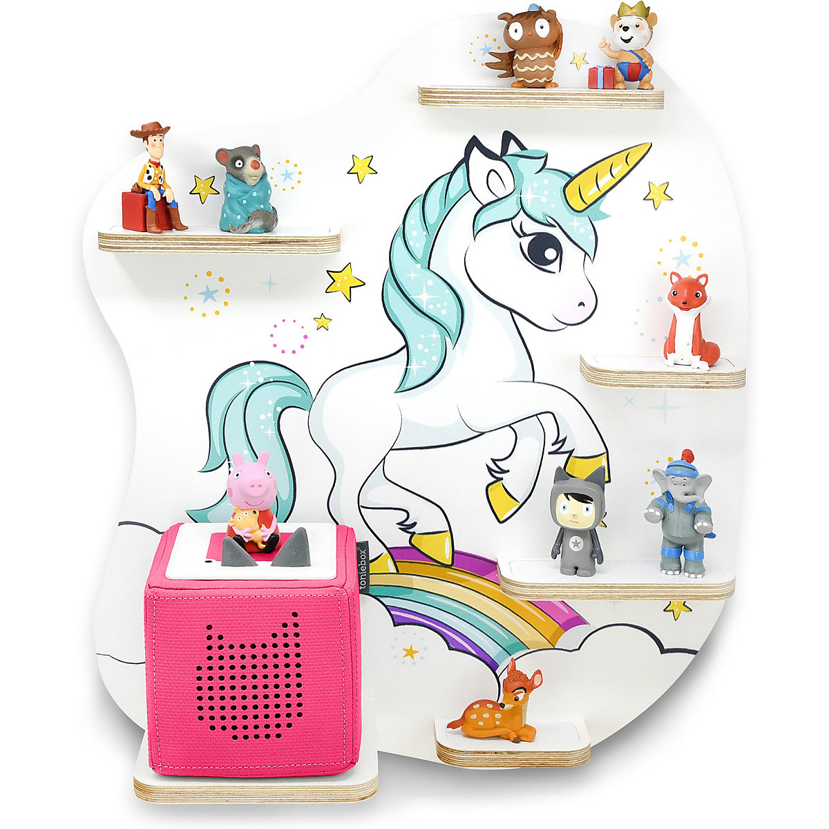 Regal für Musikbox Rainbow Dash - geeignet für Toniebox