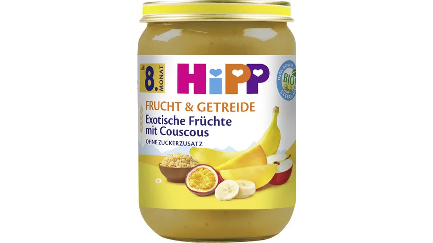 HiPP Bio Frucht und Getreide Exotische Früchte mit Couscous 190 g