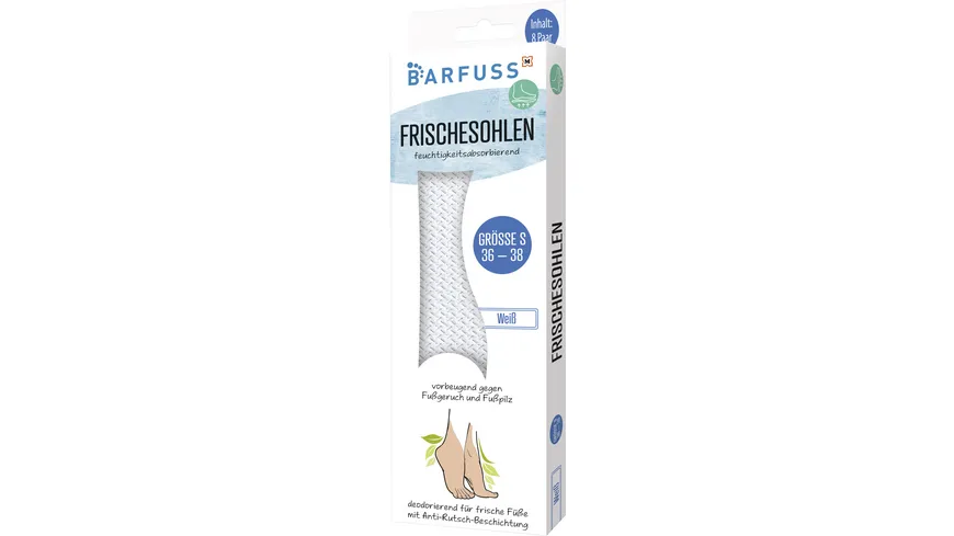 BARFUSS Frischesohlen Weiß